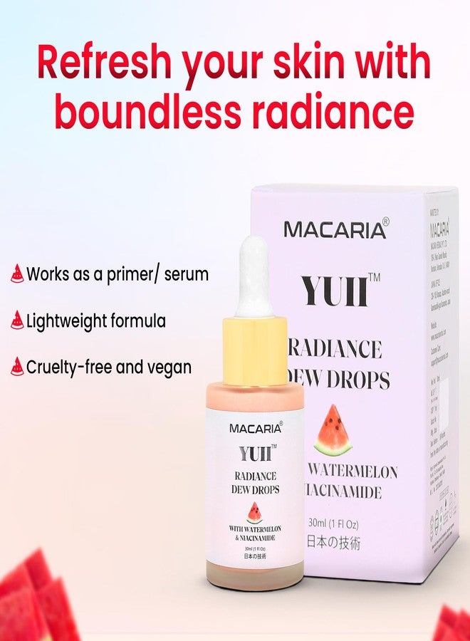 MACARIA قطرات ماكاريا يوي جلو للوجه، قطرات البطيخ المضيئة، نباتية وخالية من القسوة (وصفة يابانية) - Image 5