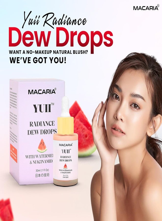 MACARIA قطرات ماكاريا يوي جلو للوجه، قطرات البطيخ المضيئة، نباتية وخالية من القسوة (وصفة يابانية) - Image 2