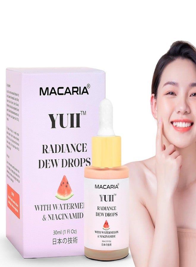 MACARIA قطرات ماكاريا يوي جلو للوجه، قطرات البطيخ المضيئة، نباتية وخالية من القسوة (وصفة يابانية) - Image 1