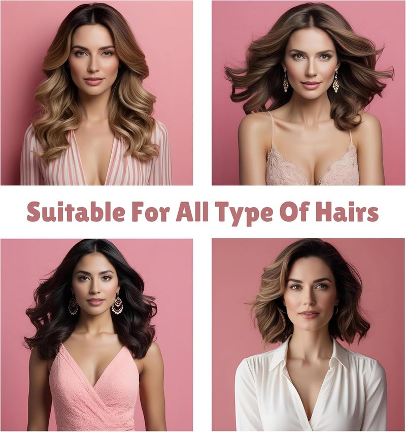 BRIXAL Hair Roller Heatless Hair Curlers for Overnight Curls Growth,All Hair Types, No Heat Curls to Sleep for Curl Rods & Effective To Use (PINK, 1 count) - Image 4