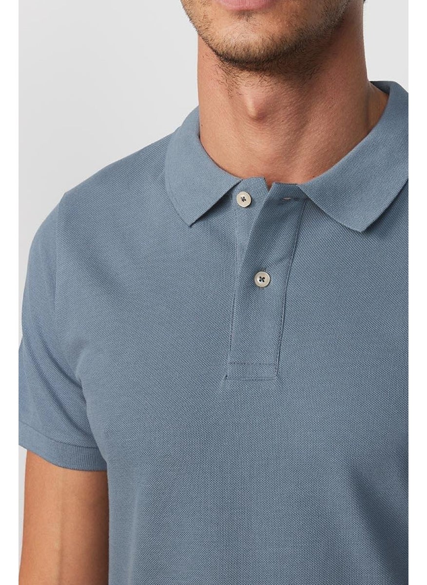 Men's Slim Fit Slim Cut 100% Cotton Blue Polo Neck T-Shirt - pzsku/Z45CA9BE38ED591BE734BZ/45/_/1741257034/f1b78e7c-d8ae-4800-b2ce-143f38aaf1e7