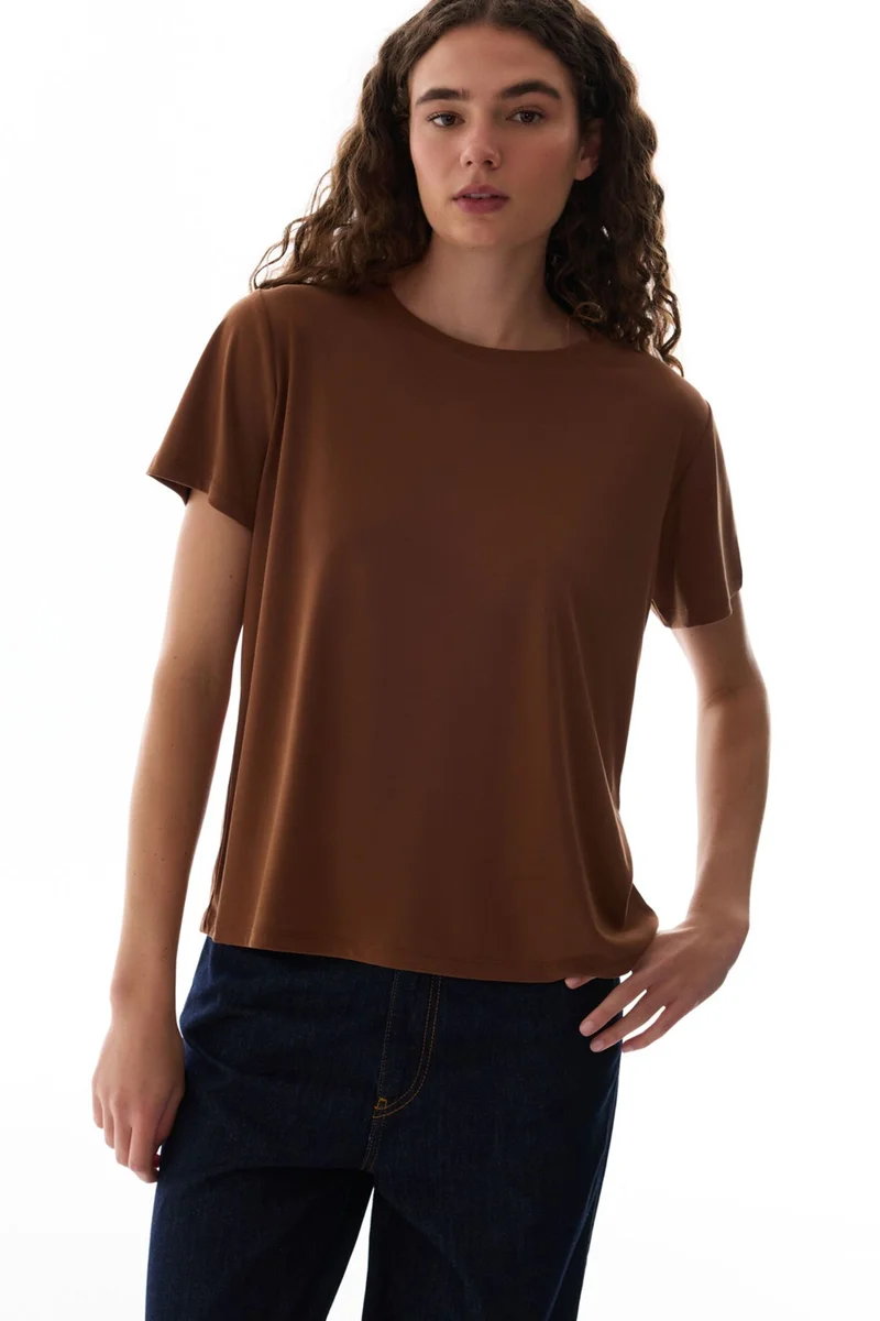 بنتي PENTI Women's Modal T-Shirt Crew Neck