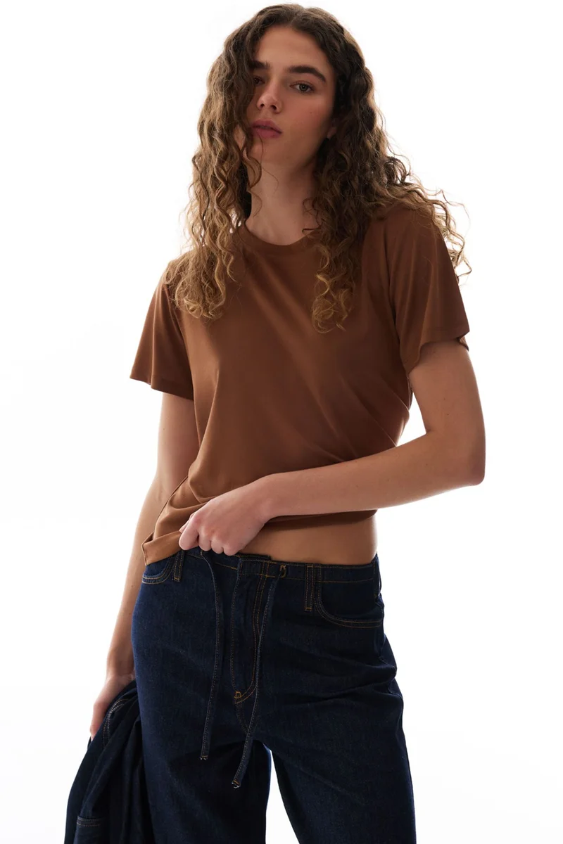 بنتي PENTI Women's Modal T-Shirt Crew Neck