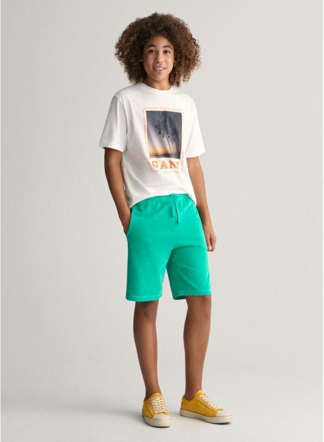 Gant Teens Sunfaded Sweat Shorts - Image 1