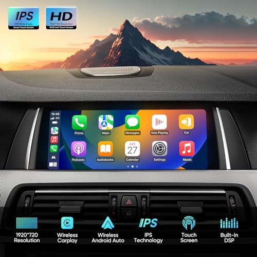GTRUI 10.25-Inch Car Stereo for BMW 5 Series F10 F11 (2013-2016) NBT System, Wireless CarPlay Android Auto Bluetooth Touch Screen GPS Naviagation Upgrade Factory Radio (NBT-10.25"-Linux) - Image 2