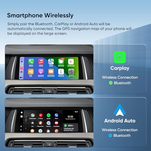 GTRUI 10.25-Inch Car Stereo for BMW 5 Series F10 F11 (2013-2016) NBT System, Wireless CarPlay Android Auto Bluetooth Touch Screen GPS Naviagation Upgrade Factory Radio (NBT-10.25"-Linux) - Image 3
