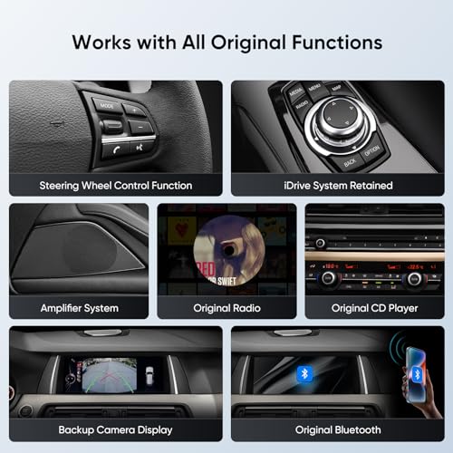 GTRUI 10.25-Inch Car Stereo for BMW 5 Series F10 F11 (2013-2016) NBT System, Wireless CarPlay Android Auto Bluetooth Touch Screen GPS Naviagation Upgrade Factory Radio (NBT-10.25"-Linux) - Image 5