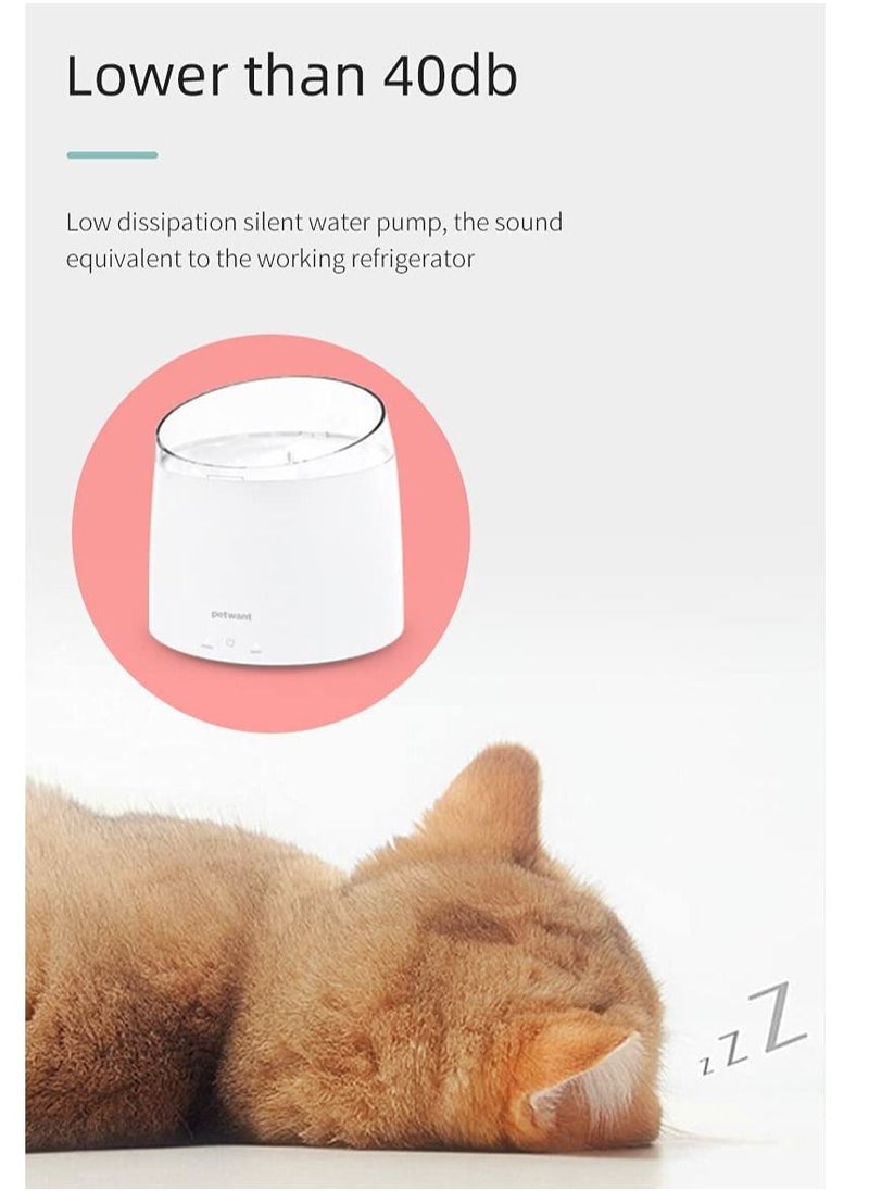 Petwant - 1.5L Smart Automatic Pet Drinking Fountain with Water Filter and UV light for Cats Dogs - Image 1