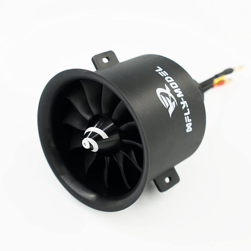 XFLY-MODEL 70mm 12 Blades EDF Ducted Fan with 6S Brushless Inrunner 2680-KV2200 Motor Model Jet Aircraft - Image 1