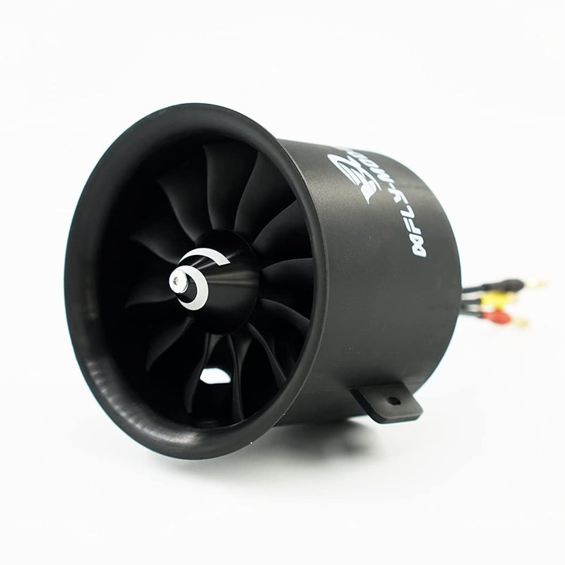 XFLY-MODEL 70mm 12 Blades EDF Ducted Fan with 6S Brushless Inrunner 2680-KV2200 Motor Model Jet Aircraft - Image 2