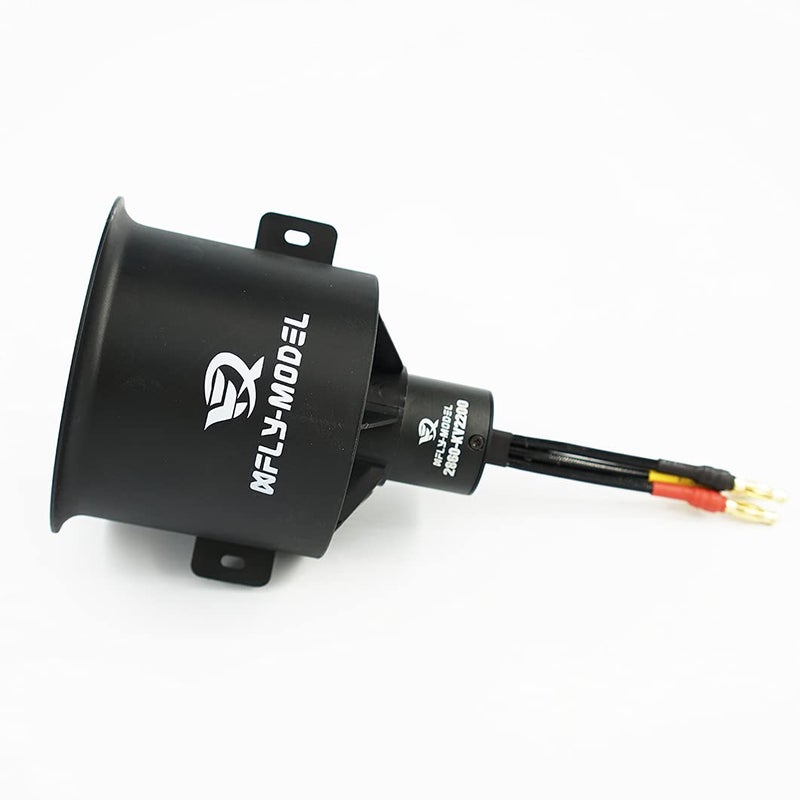 XFLY-MODEL 70mm 12 Blades EDF Ducted Fan with 6S Brushless Inrunner 2680-KV2200 Motor Model Jet Aircraft - Image 4