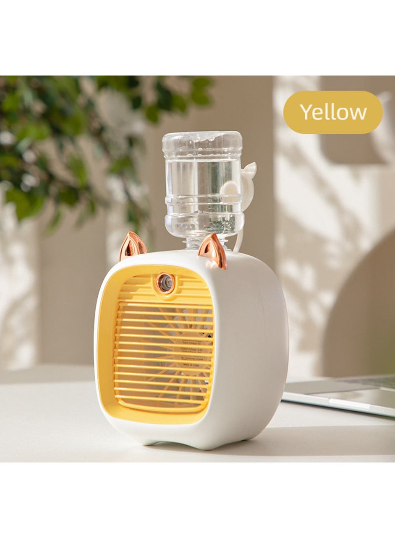 Portable Mini USB Air Conditioner Fan, Small Desktop Fan, Humidification, Cooling, Office, Home, Cooling, Small Water-cooled Air