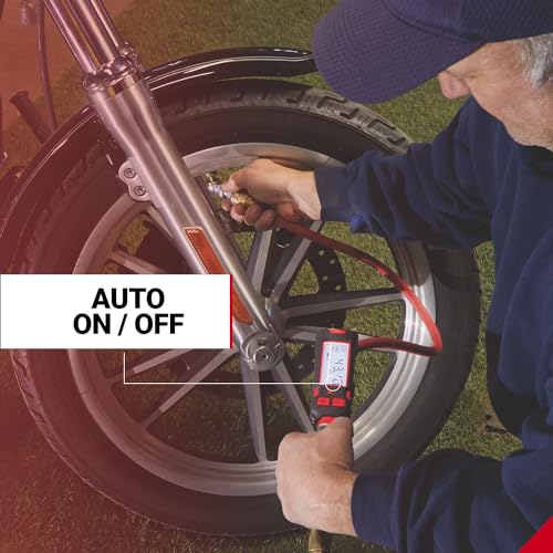 Milton Precision Digital Tire Pressure Gauge S-580ekit, Made In USA Most Accurate Inflator Gauge Available, Perfect for Professional Technicians, Easy to Read Display, 0-160 PSI Pressure Range, Red - Image 4