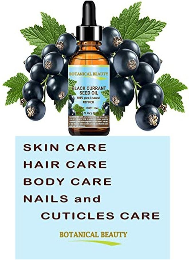Botanical Beauty - Black Currant Seed Oil 100% Pure / Natural / Undiluted / Refined Cold Pressed Carrier Oil 1 FlOz - 30Ml For Skin, Hair, Lip And Nail Care "One Of The Richest In Gamma-Linolenic Acid, Omega 3, 6 And 9 Essential Fatty Acids" By Botanical Beauty - Image 1