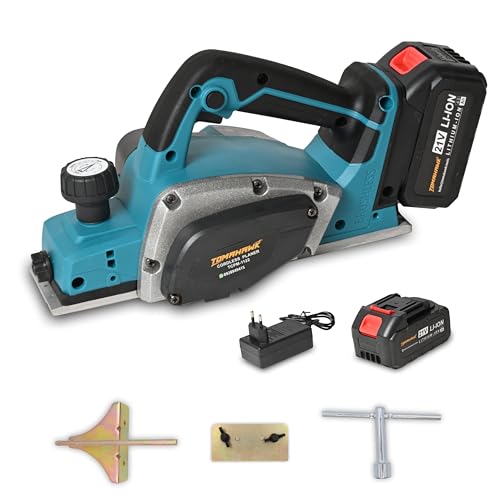 Tomahawk Cordless Planer Machine TCPM-1122 - Brushless Motor, 21V Battery Powered, Lightweight and Ergonomic Design, 82mm Planning Width - Image 1