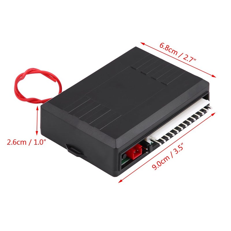 Akozon Keyless Entry Car Kit Car Keyless Entry System Vehicle Security Door Lock Central Locking Remote Control Kit for Universal Vehicle Car Door Lock Vehicle Keyless Entry System with Control Box - Image 3