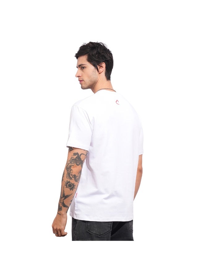 Being Human تي شيرت رجالي أبيض بياقة دائرية وأكمام قصيرة - Image 3