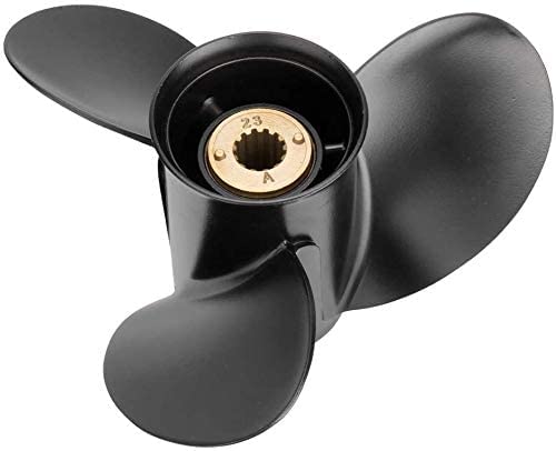 Qiclear 10 1/4X14 OEM Upgrade Aluminum Outboard Propeller fit Mercury Motos 30-70HP,Ref. Parts No.48-73136A45,13 Spline Tooth, Rh - Image 1