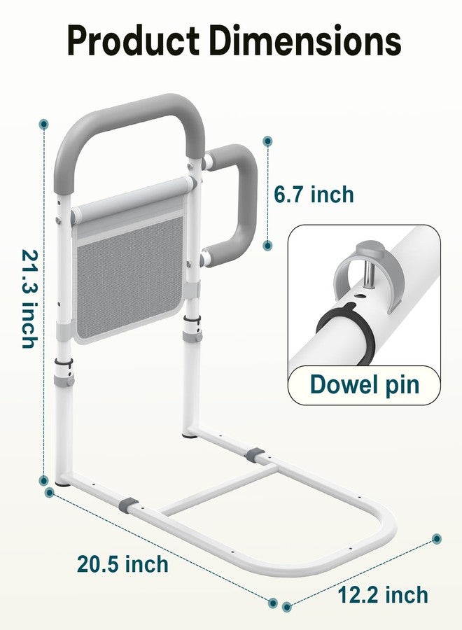 ONTHEWEI Bed Rails for Elderly Adults Safety, with Double Non-Slip Handle & Storage Pouch, Fits Most Bed Sizes, Bed Assist Rails for Seniors and Post-Surgery,Reduce Falls & Support Independence - Image 2