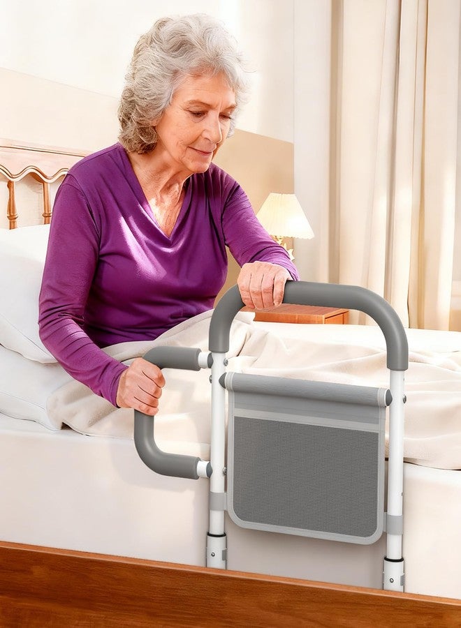 ONTHEWEI Bed Rails for Elderly Adults Safety, with Double Non-Slip Handle & Storage Pouch, Fits Most Bed Sizes, Bed Assist Rails for Seniors and Post-Surgery,Reduce Falls & Support Independence - Image 1