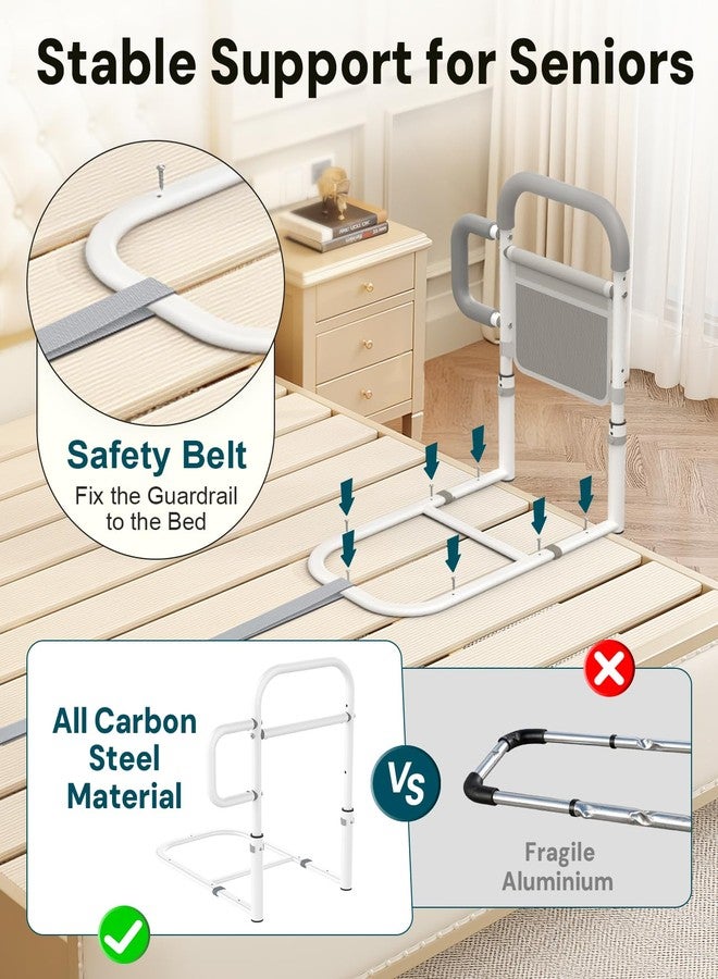 ONTHEWEI Bed Rails for Elderly Adults Safety, with Double Non-Slip Handle & Storage Pouch, Fits Most Bed Sizes, Bed Assist Rails for Seniors and Post-Surgery,Reduce Falls & Support Independence - Image 5