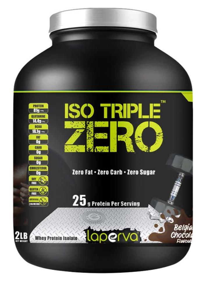 Laperva Iso Triple Zero Whey Protein Isolate Belgian Chocolate Flavor 2Lb