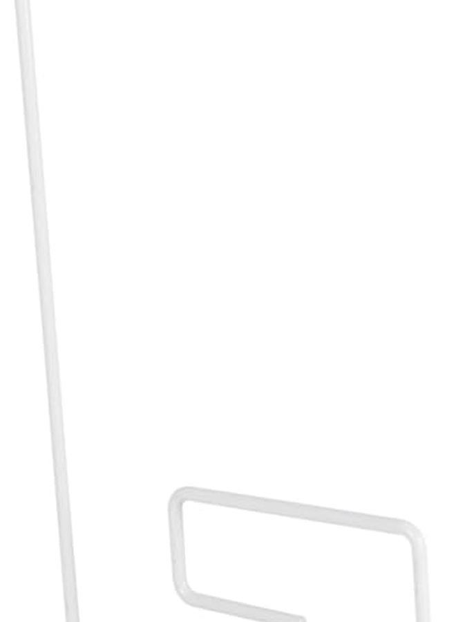 رفاص زجاجي أبيض معلق 4 قطع رف عرض حديدي متين حامل نباتات اصنعها بنفسك - Image 1