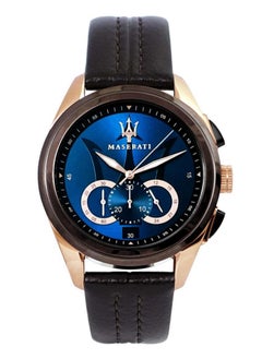 Maserati Men's Traguardo Chronograph Blue Dial Leather Watch R8871612024 - 45mm  - Image 1