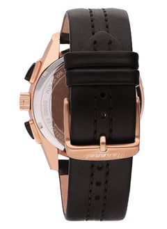 Maserati Men's Traguardo Chronograph Blue Dial Leather Watch R8871612024 - 45mm  - Image 4
