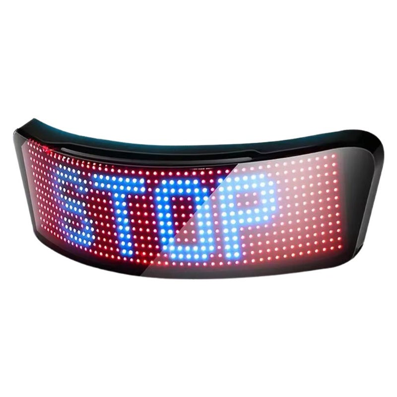 New cross-border product: Illuminated helmet screen for motorcycles, bicycles, and motorbikes; customizable Bluetooth riding LED full-color screen. - Image 3