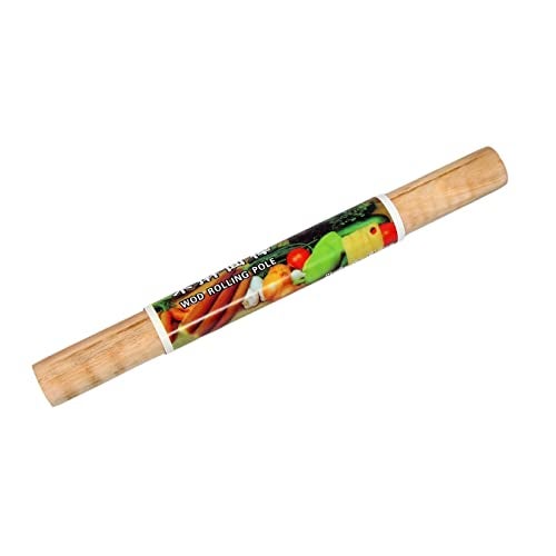 ATEVON Wooden Rolling Pin for Baking - Thick Size, for Chapati/Roti/Paratha - Image 1