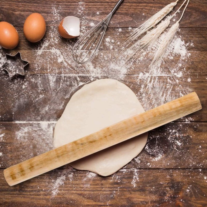 ATEVON Wooden Rolling Pin for Baking - Thick Size, for Chapati/Roti/Paratha - Image 4