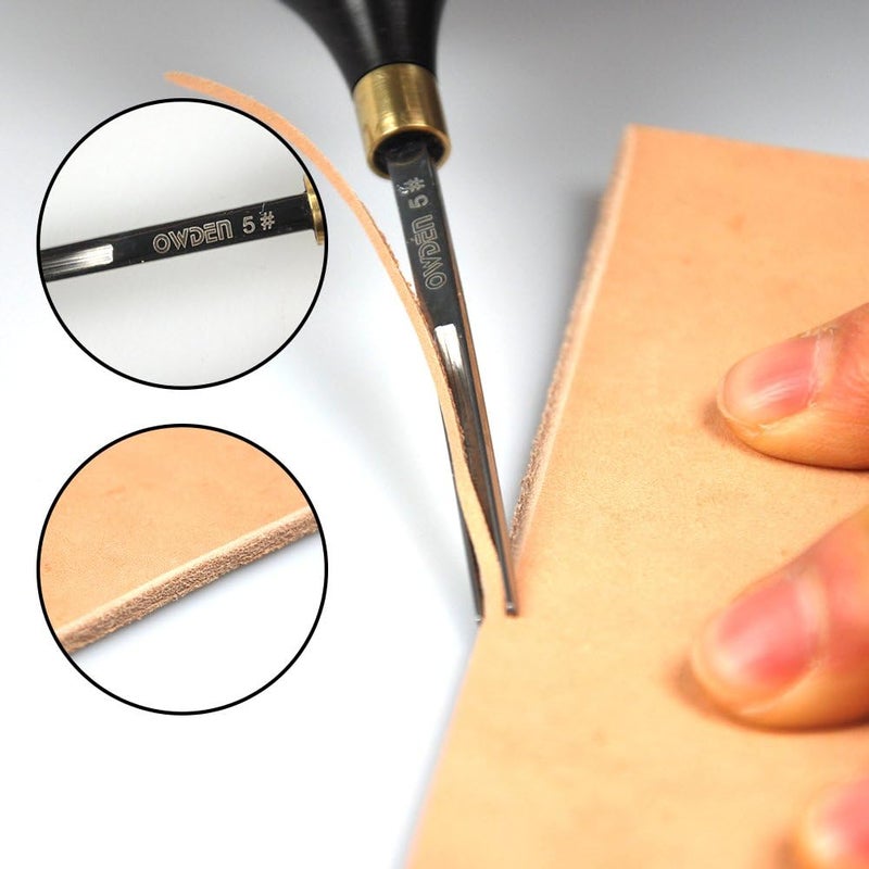 OWDEN Professional Leather Edge bevelers for Leather Craft (5#),Leather Tool. - Image 3