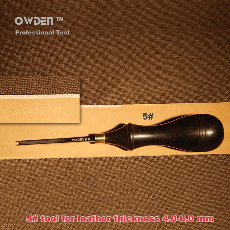 OWDEN Professional Leather Edge bevelers for Leather Craft (5#),Leather Tool. - Image 2
