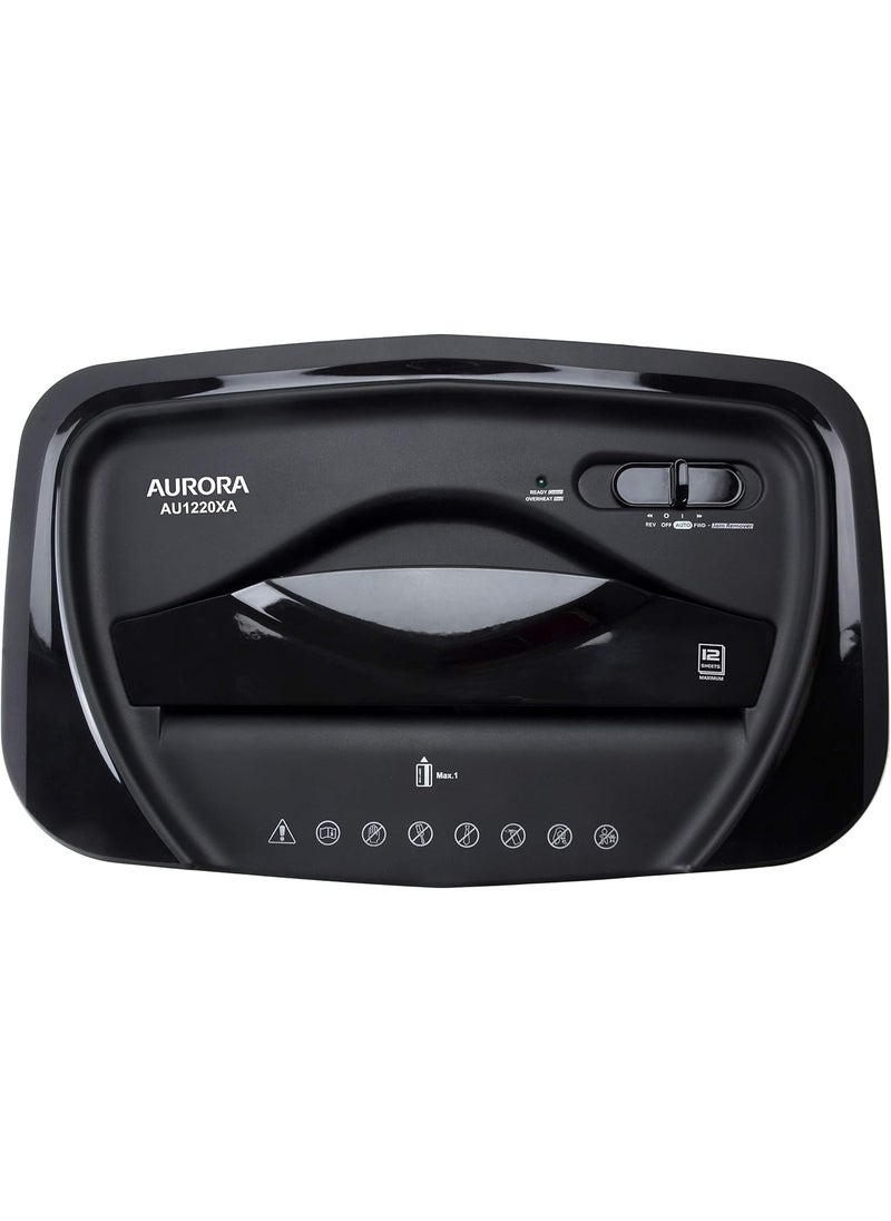 AURORA Aurora 12Sheet Crosscut Paper and Credit Card Shredder with 52 gal Wastebasket  - Image 5