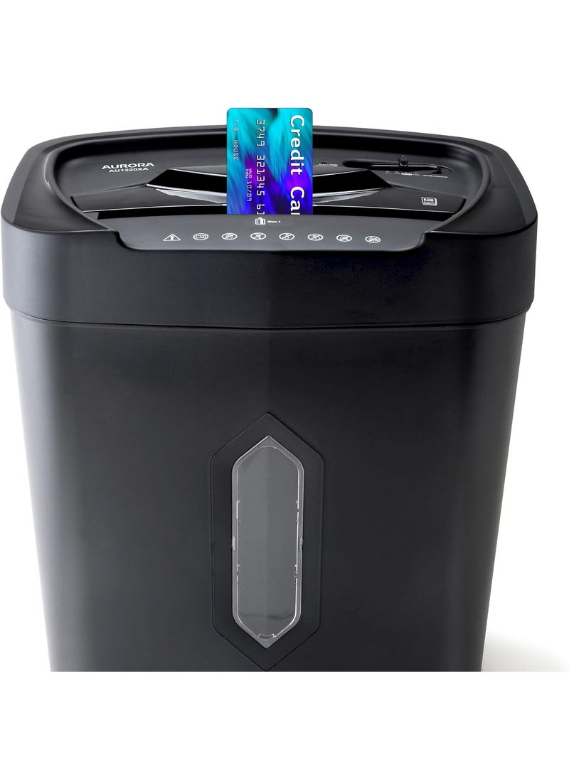 AURORA Aurora 12Sheet Crosscut Paper and Credit Card Shredder with 52 gal Wastebasket  - Image 2