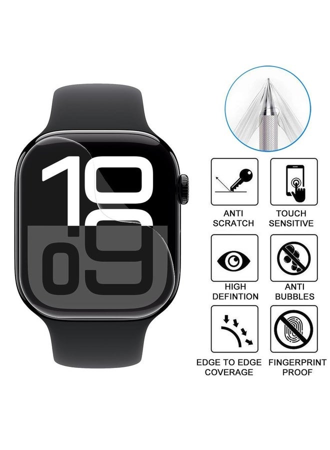 HuHa For Apple Watch Series 10 46mm 5pcs xDfind Soft Hydrogel Film Full Cover Front Protector - Image 3