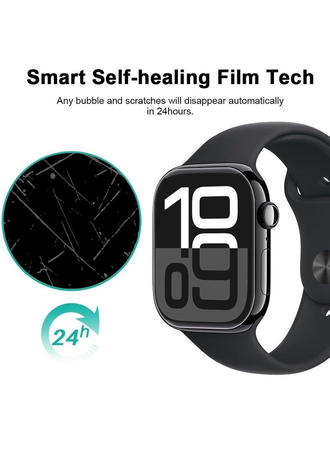 HuHa For Apple Watch Series 10 46mm 5pcs xDfind Soft Hydrogel Film Full Cover Front Protector - Image 4