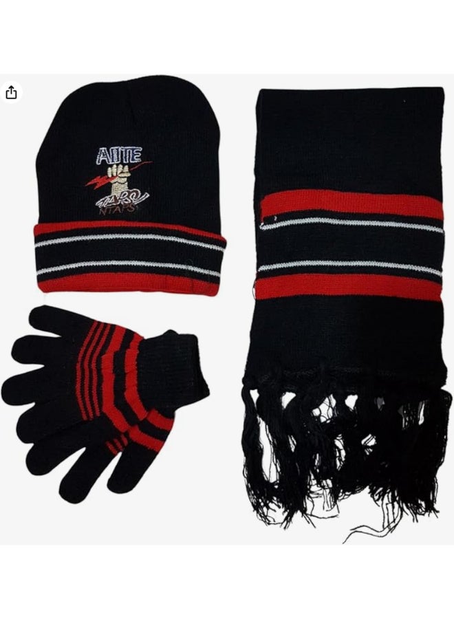 Winter set for children, 3 pieces: hat, scarf, and gloves - Image 1