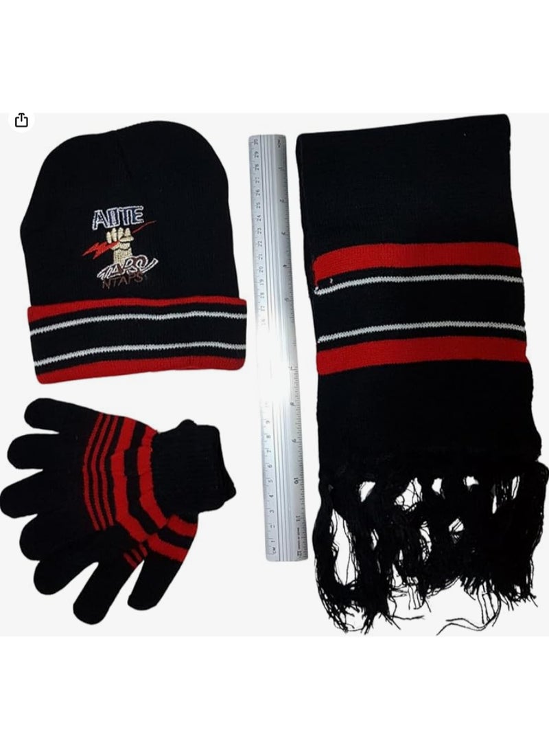 Winter set for children, 3 pieces: hat, scarf, and gloves - Image 3