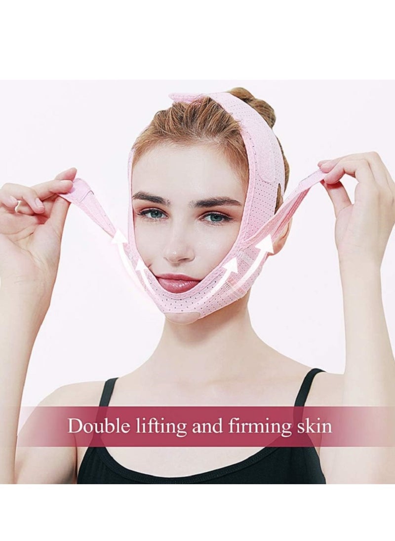 Face Slimming Belt and Reusable V Line Mask Reduce Fat and Tighten Skin,