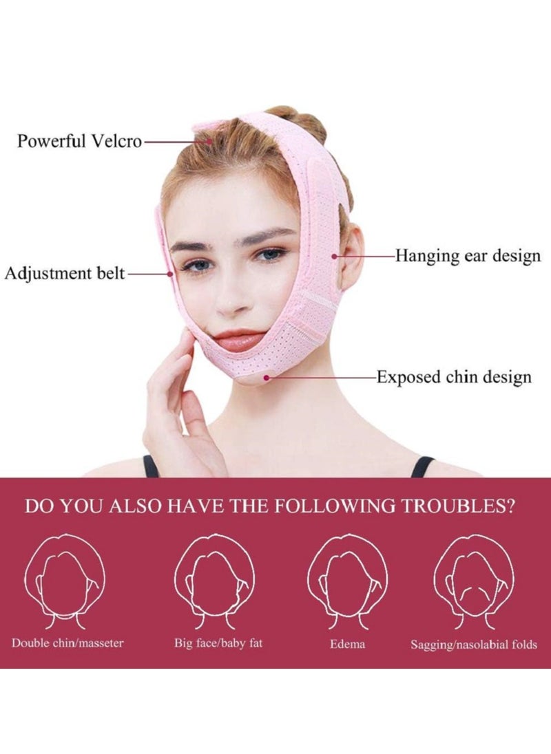 Face Slimming Belt and Reusable V Line Mask Reduce Fat and Tighten Skin,