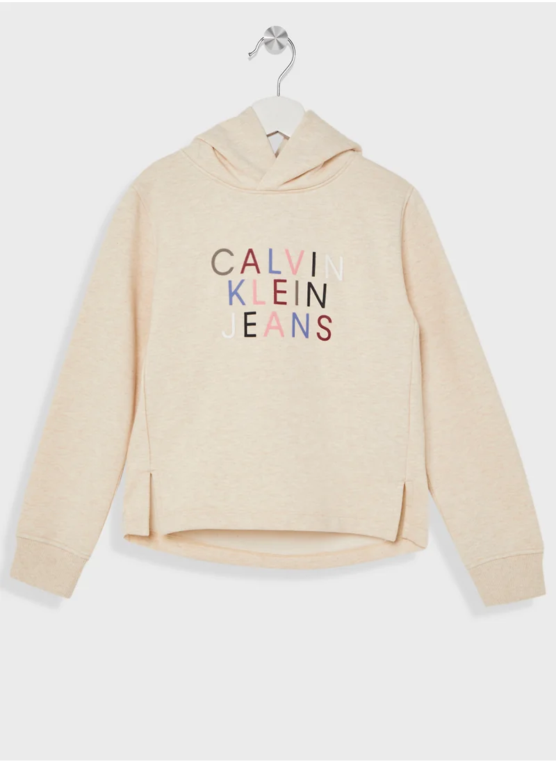 Calvin Klein Jeans Youth Color Logo Hoodie