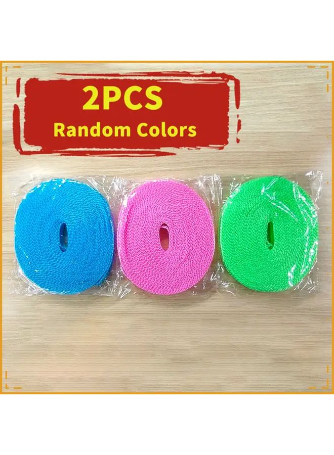 2pcs Assorted Windproof Clothes Hanger Portable Outdoor Drying Rack for Garden Travel RV - Image 1