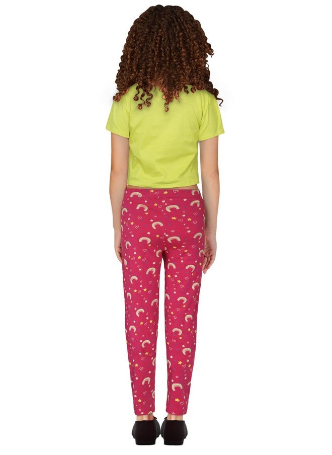 Allen Solly - Allen Solly Junior Girl's Leggings (Pack of 2) (AGLGERGF727719_Black_12) - Image 1