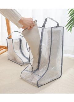 Generic Shoe Organizer,Travel Shoe Bags With Zipper Closure,Shoe Storage Organizer With Handle,Waterproof Dustproof Portable Travel Shoe Storage Bag,Shoe Dust Cover,PVC Fabric(Short)  - Image 5