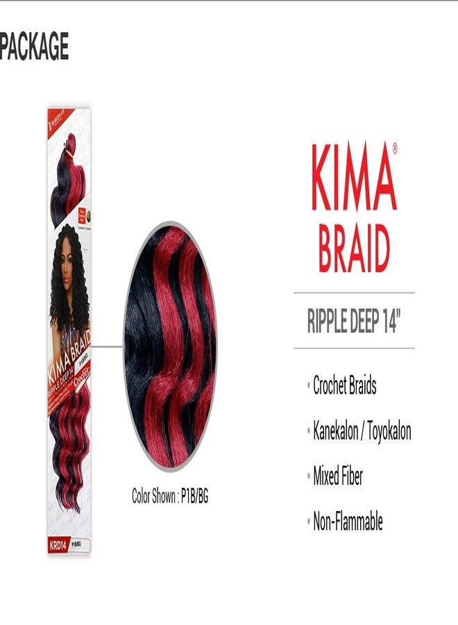 Harlem 125 Harlem125 Synthetic Hair Braids Kima Braid Ripple Deep 14" (3-pack, P1B/30) - Image 3
