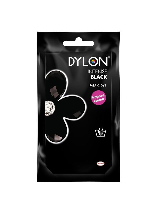 DYLON صبغة يد ديلون، كيس صبغة قماش للملابس، الأثاث الناعم والمشاريع، 50 جرام - أسود مكثف - Image 1