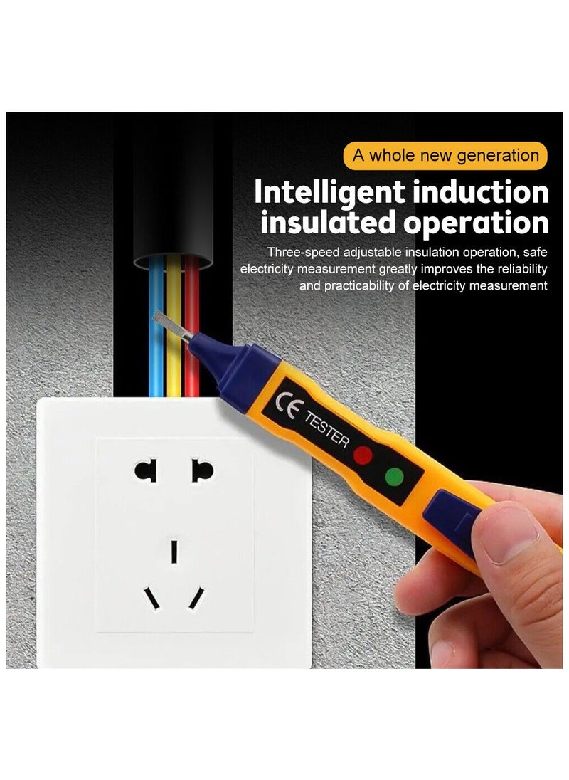 Rubik Non-Contact Digital 12-1000V AC Voltage Detector Tester Pen Meter Volt Pencil  - Image 3