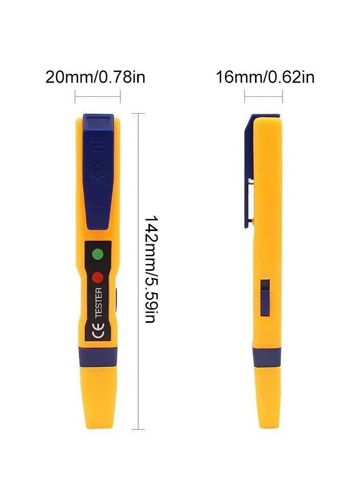Rubik - Non-Contact Digital 12-1000V AC Voltage Detector Tester Pen Meter Volt Pencil - Image 1